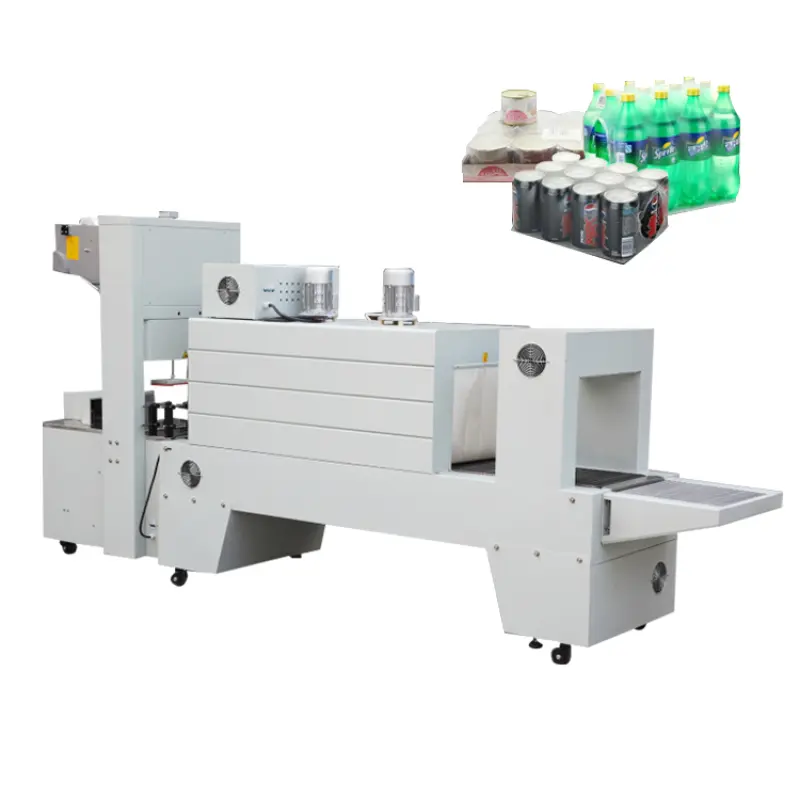 Pet Bottle Shrink Wrapping Machine Fully Automatic Film Heat Shrink Packaging Wrap Machine For Water Bottle