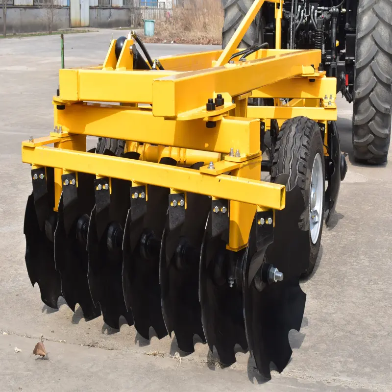2023 High-End Tractor Trailed Hydraulic 18pcs Disc Harrow With 280 mm Disc Spacing Designed For Soil Preparation