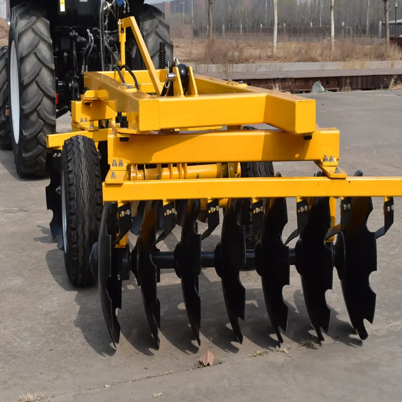 2023 High-End Tractor Trailed Hydraulic 18pcs Disc Harrow With 280 mm Disc Spacing Designed For Soil Preparation