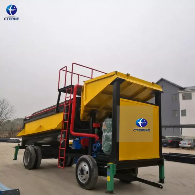 High Recovery Gold and Diamond Process Equipment For Small Gold Trommel Wash Plant 50ton h