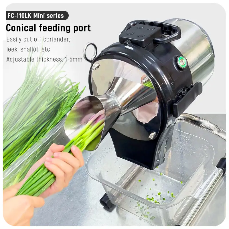 ASAKI factory Electric Chili Carrot Ginger Food Chopper Commercial Vegetable Cutter  Mini Vegetable Cutting Machine