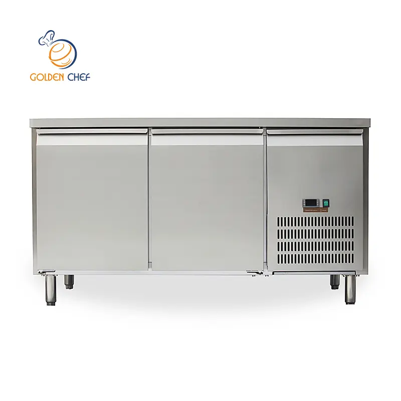 Two Doors Refrigerator For Bench Refrigerated Display Counters