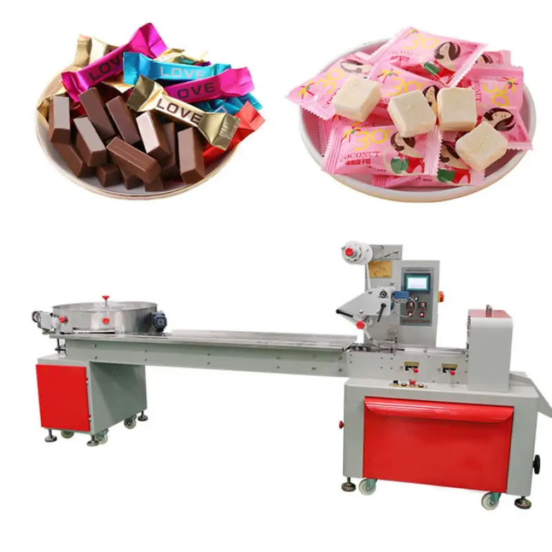 Mini Candy Horizontal Pillow Flow Wrapping Packing Machine