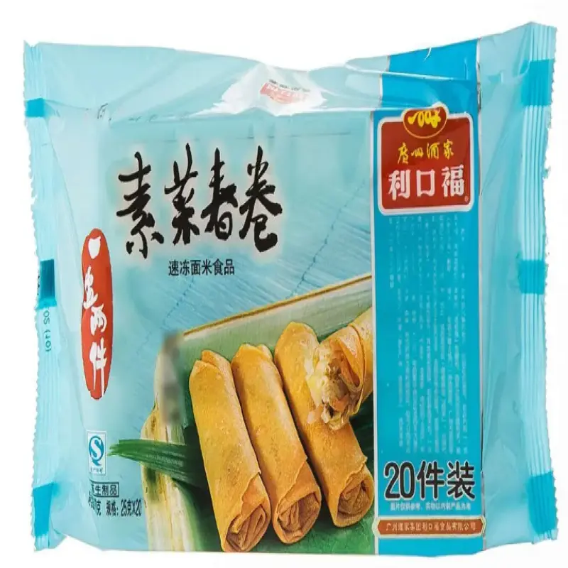 High-end Spring Roll Frozen Bun Dumplings in tray Horizontal Packing Packaging Flow Wrapping Machine