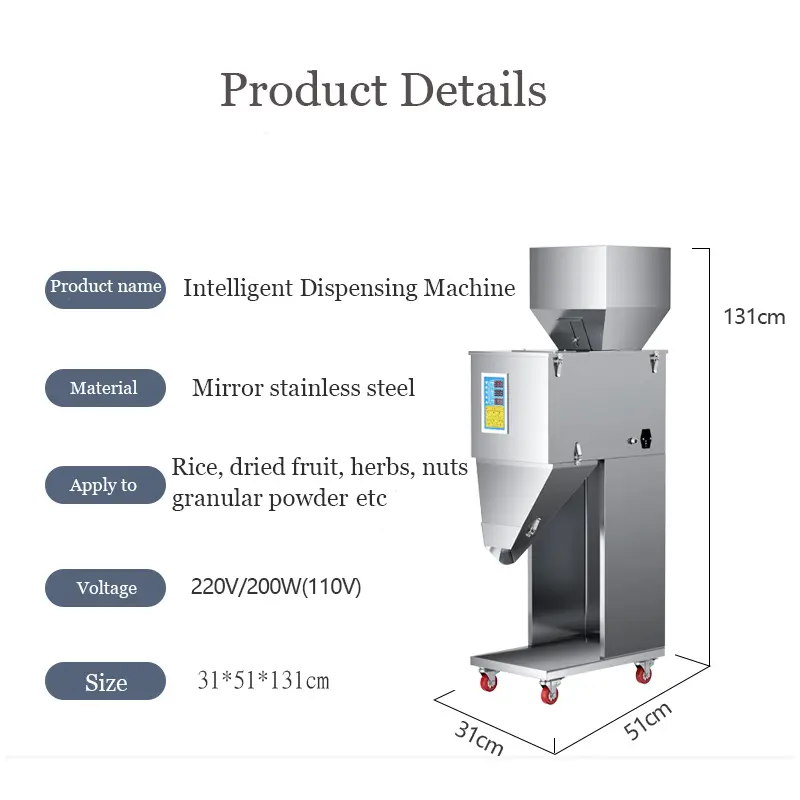 Semi-Auto Simple Powder Pouch Bag Weighing Filling Machine