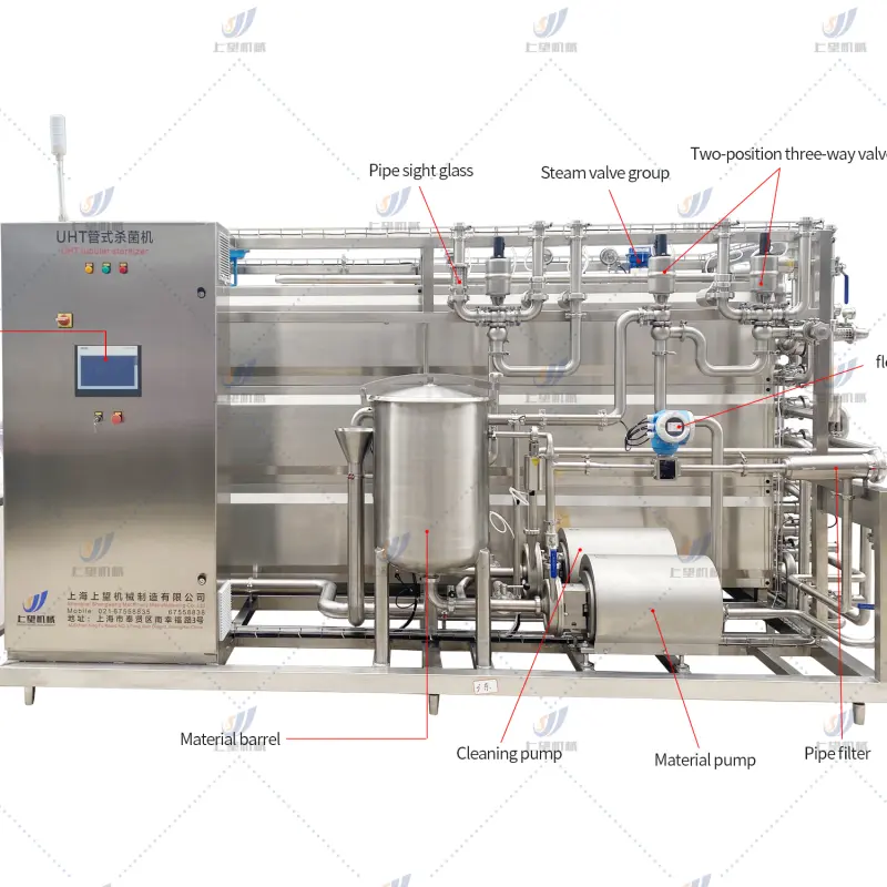 ESL Milk Production Line UHT Milk Production Line Aseptic Pouch Filling Machine