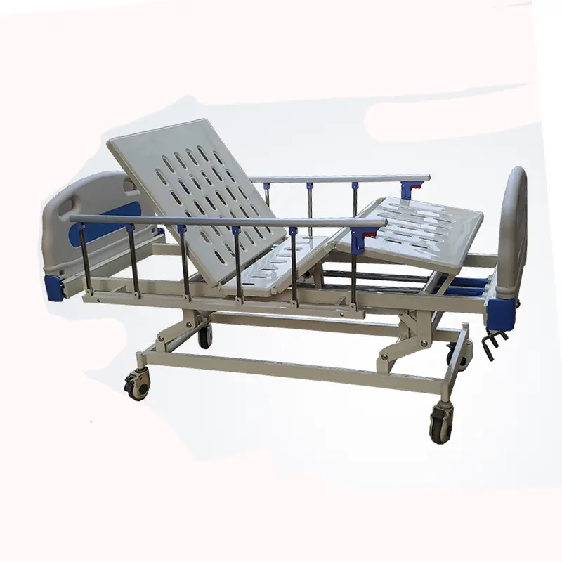 Three-Crank Manual Three-Function Hospital Bed For ICU