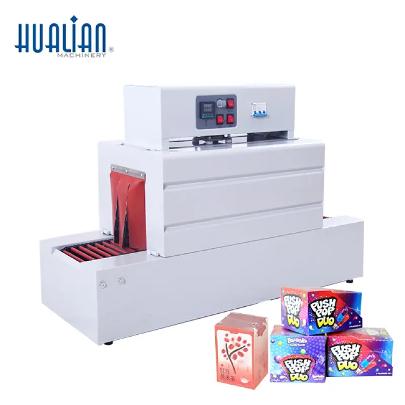 BS-2020A Hualian Semi Automatic Plastic Film Tunnel Shrink Wrap Wrapping Packaging Machine