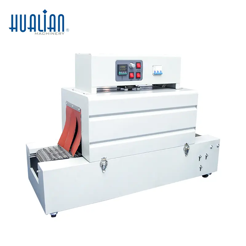 BS-2020A Hualian Semi Automatic Plastic Film Tunnel Shrink Wrap Wrapping Packaging Machine