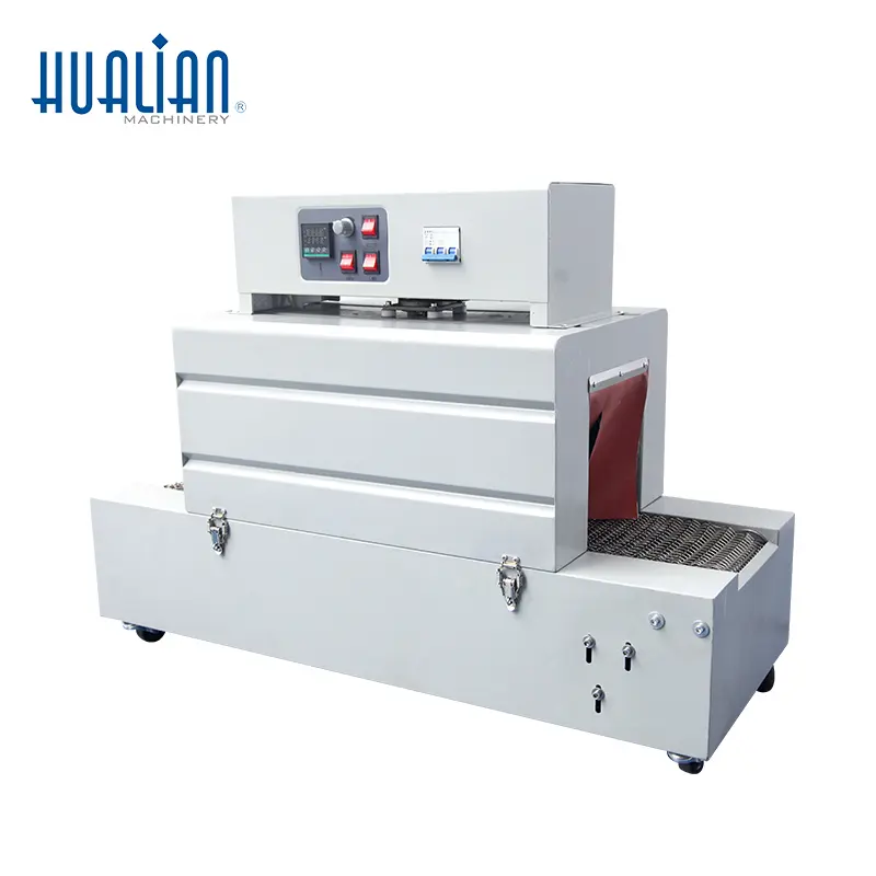 BS-2020A Hualian Semi Automatic Plastic Film Tunnel Shrink Wrap Wrapping Packaging Machine