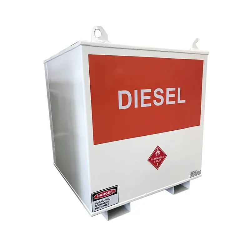 Double carbon steel 1000 litre fuel tank for sale