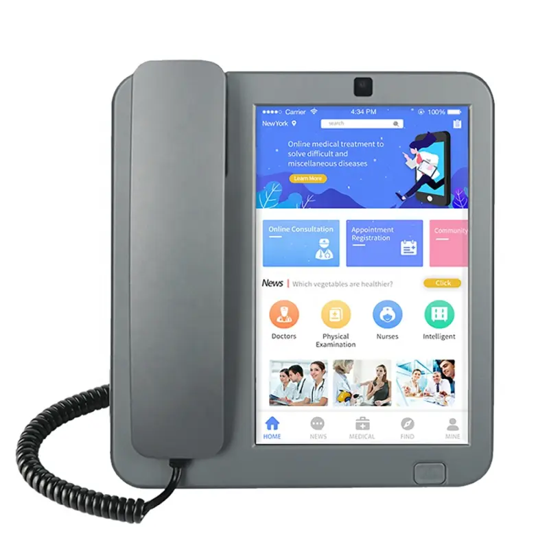 4G Desktop Wireless Smart HD Video Android Sip Phone For Business Conference