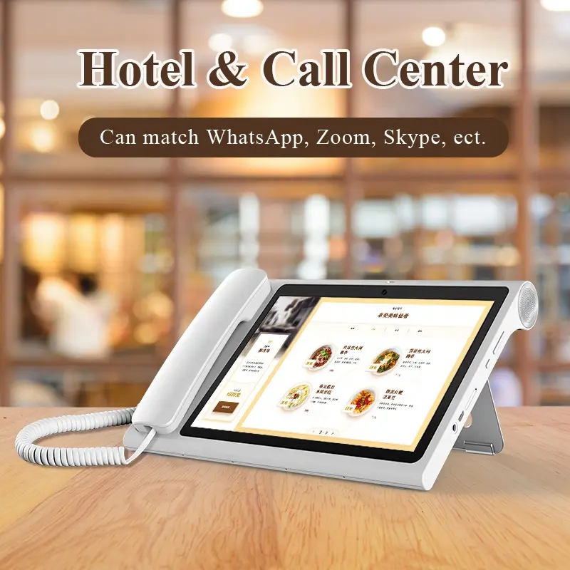 Android Desktop Telephone PSTN With VOIP Home Phone With SIM Card