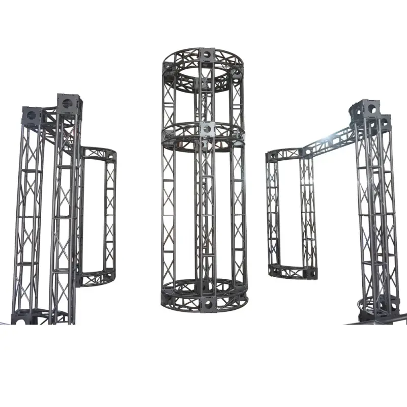 Tianyu Easy Portable Exhibition Aluminum Stage Curved Truss System For Display