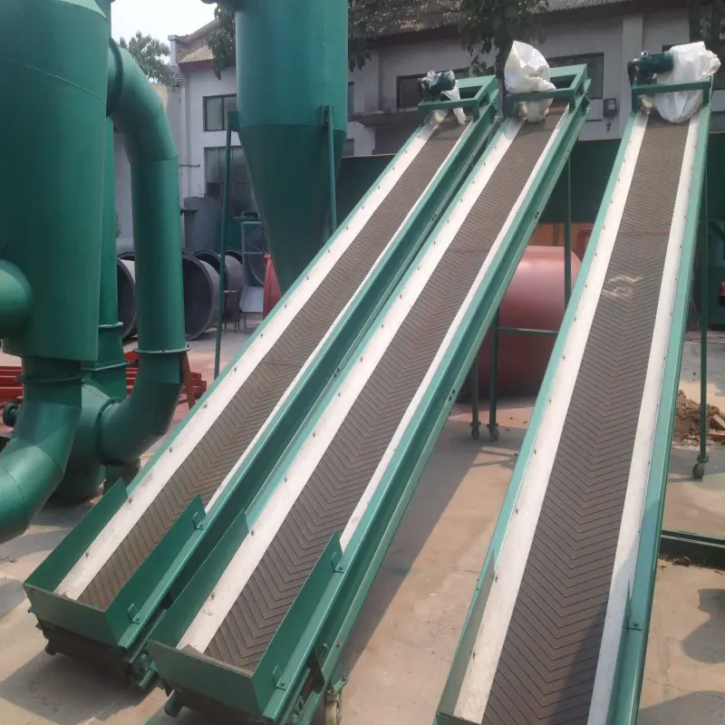 Multifunction Vertical Conveyor Belt Automatic Z Type Belt conveyor using for transfer wood pellets