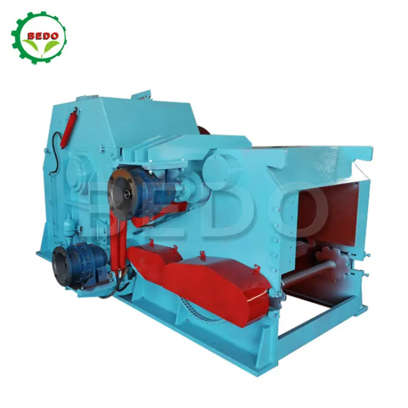 Heavy duty commercial drum wood log branch pallets chipper shredder wood chipping machine chipper forestry machinery