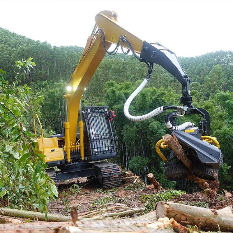 RAY ATTACHMENTS Forestry Harvesting Grapple Cutting Machinery for Round Log