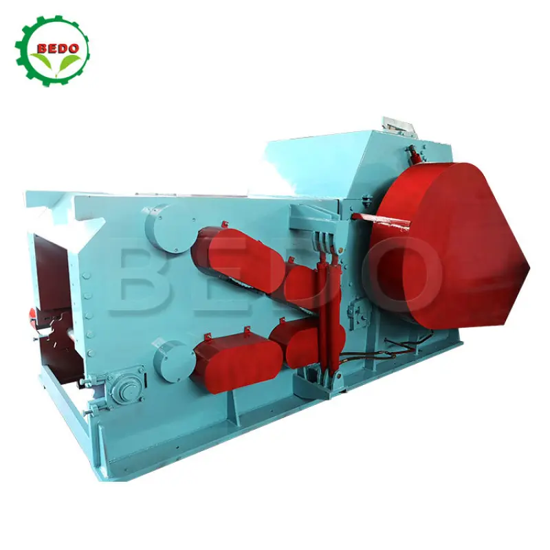 Heavy duty commercial drum wood log branch pallets chipper shredder wood chipping machine chipper forestry machinery