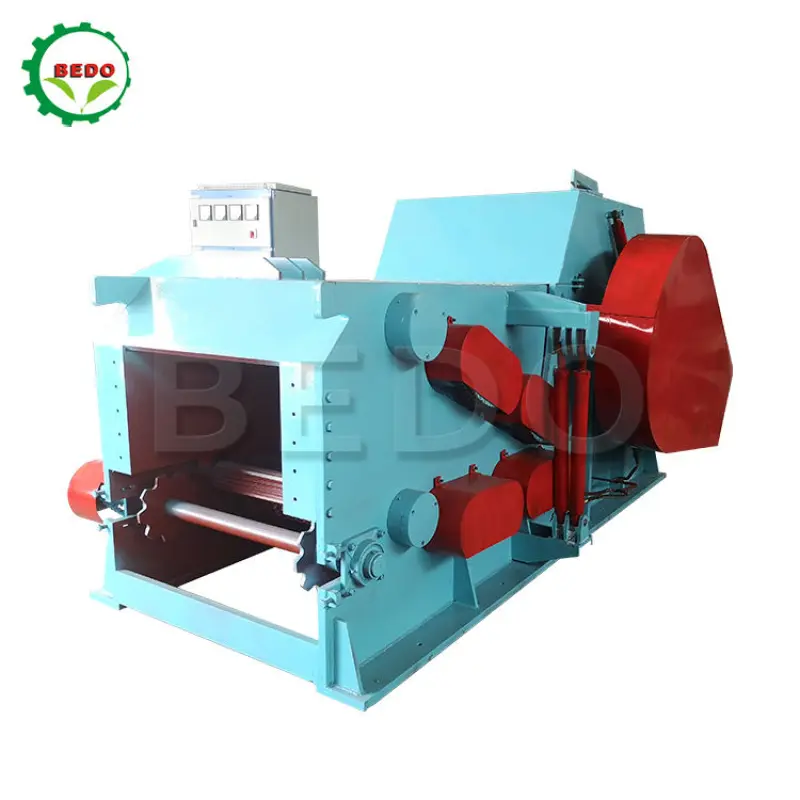 Heavy duty commercial drum wood log branch pallets chipper shredder wood chipping machine chipper forestry machinery