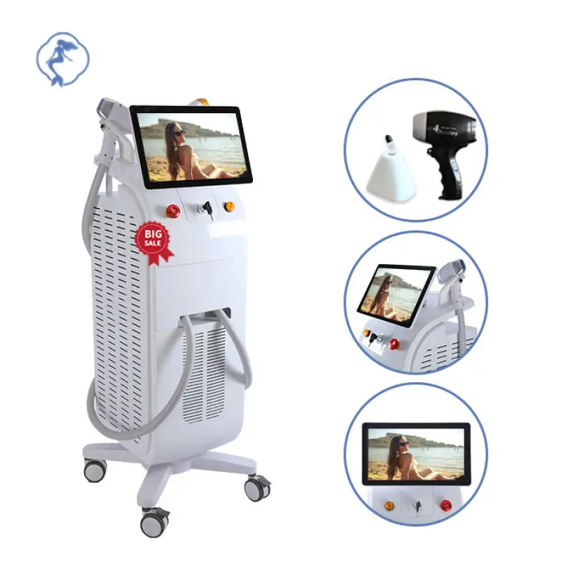 Platinum Double handles 808nm diode laser machine gentlease with CE therapeutic diode laser