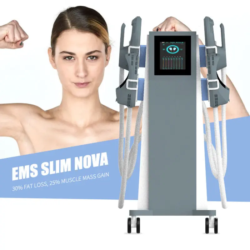 Beauty Ems slimming Ems Muscle Stimulator Ems Body Shaping Sculpt Machine Factory Directly 4 Handle Slim HI-EMT + RF