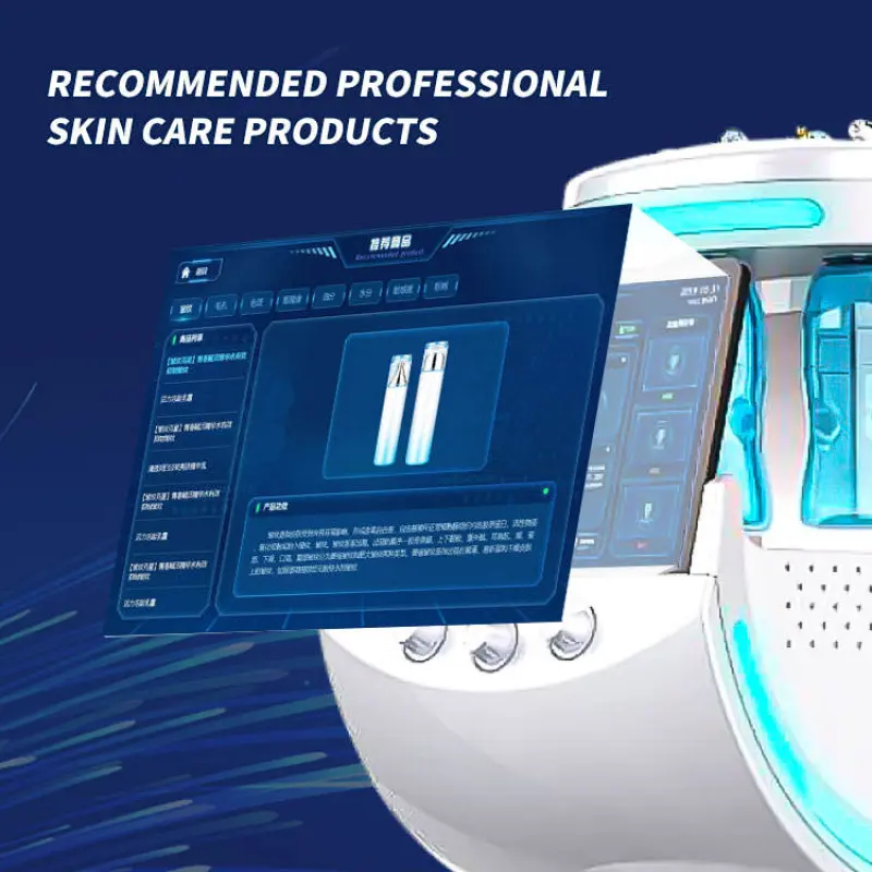 2023 New Arrivals 7 In 1 Skin Management Machine Aqua Peel Skin Care System Beauty Equipment Smart Ice Blue