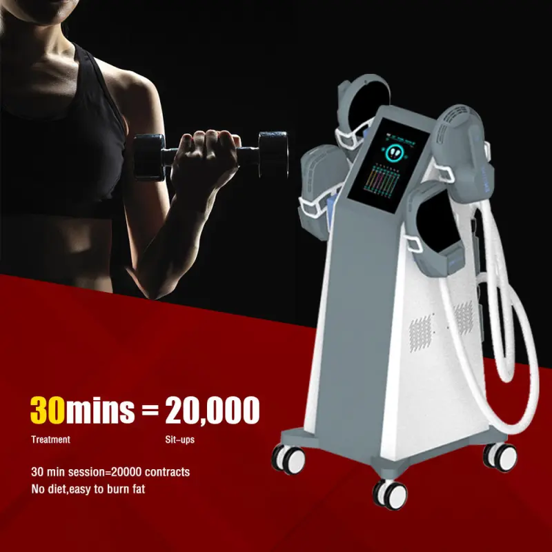 Beauty Ems slimming Ems Muscle Stimulator Ems Body Shaping Sculpt Machine Factory Directly 4 Handle Slim HI-EMT + RF