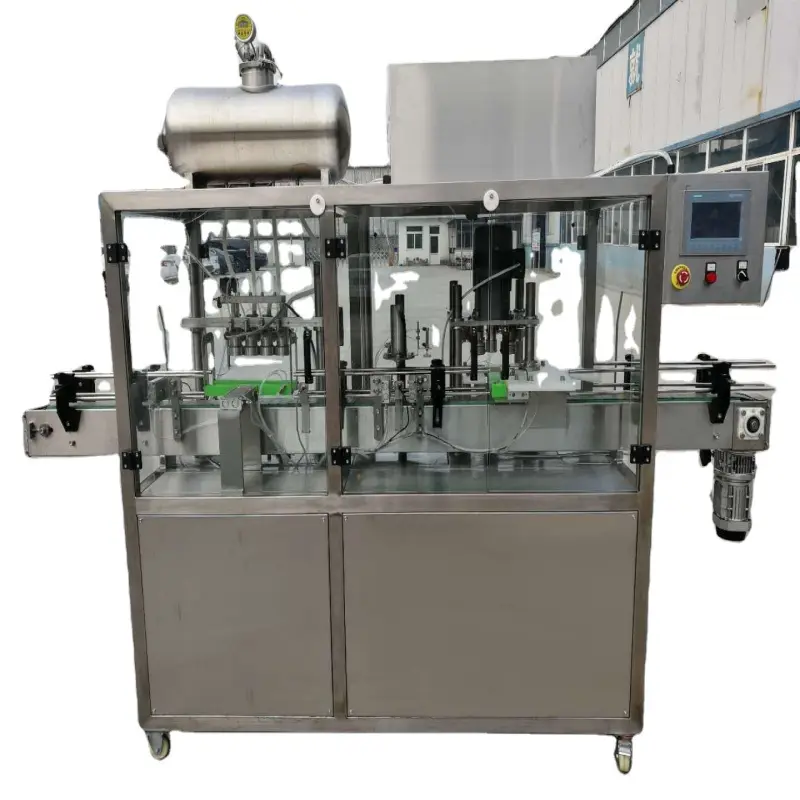 Semi Automatic Beer Canning Filling and Seaming Beverage Packaging Line