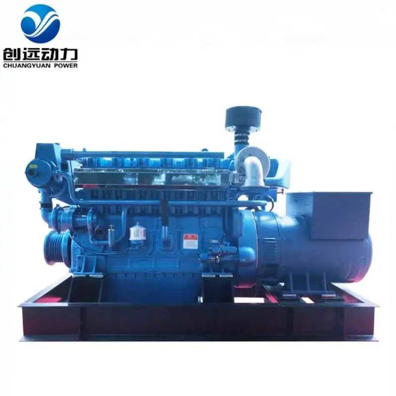 New AC 3 phase 437KVA air-cooled water-cooled supplier 350kw genset weichai marine engine diesel generator set