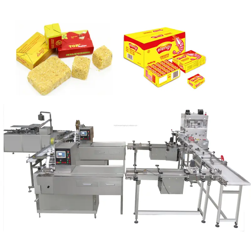 Brightwin Muslim Halal Chicken Bouillon Cube Soup Cube Making Pressing Wrapping Machine