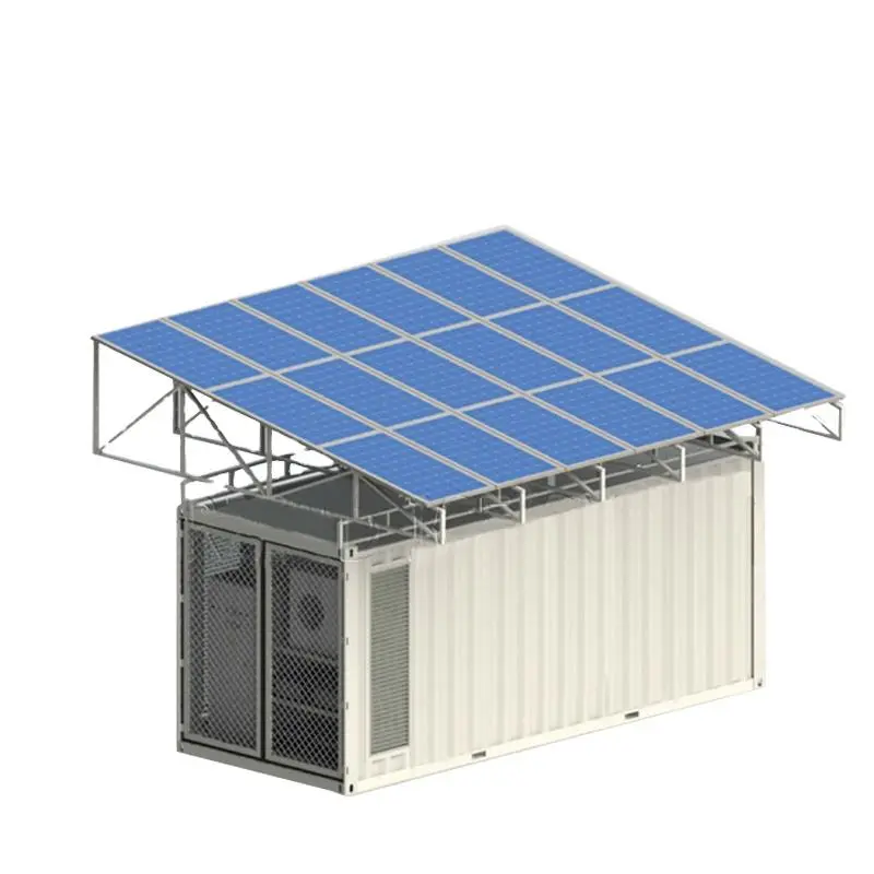 15KW Solar Power Refrigerated Frozen Food Cold Room 20ft Reefer Container