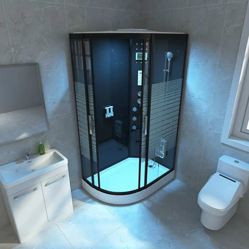 Modern Bath Hydro Massage Steam Shower Cabin With Whirlpool