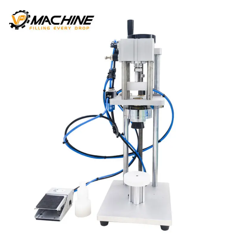Manufactory direct sale customizable semi automatic pneumatic perfume cap press machine