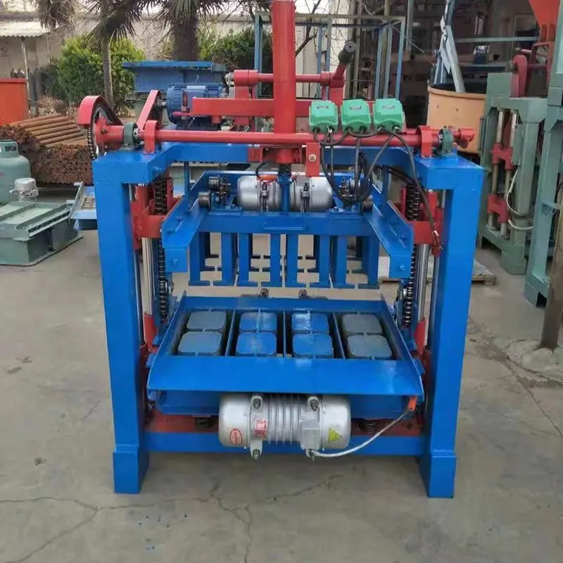 Semi automatic block 4-35 building block making machine