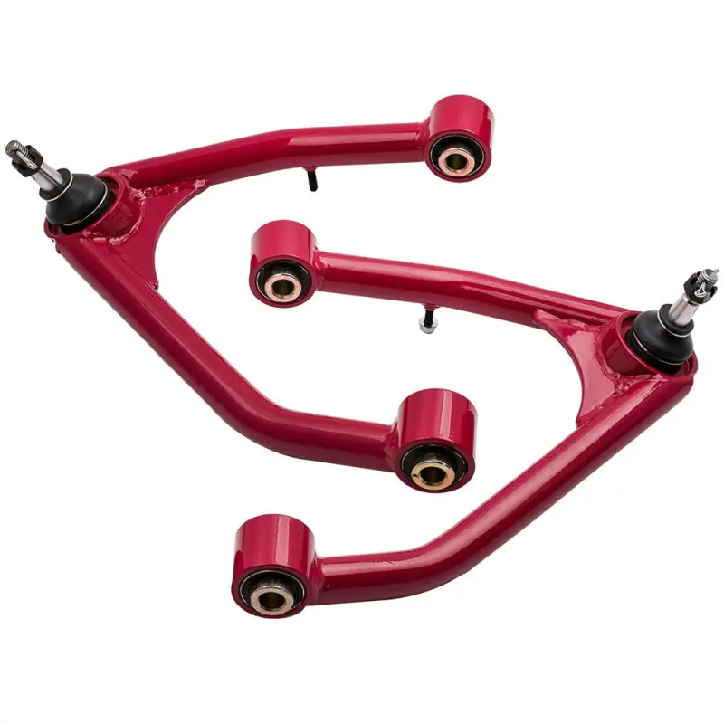 2-4" Lift Front Upper Control Arms for GMC Yukon Sierra 1500 for Chevy Silverado 1500 2WD 4WD 2007-2015 Heavy Duty A-Arms Red