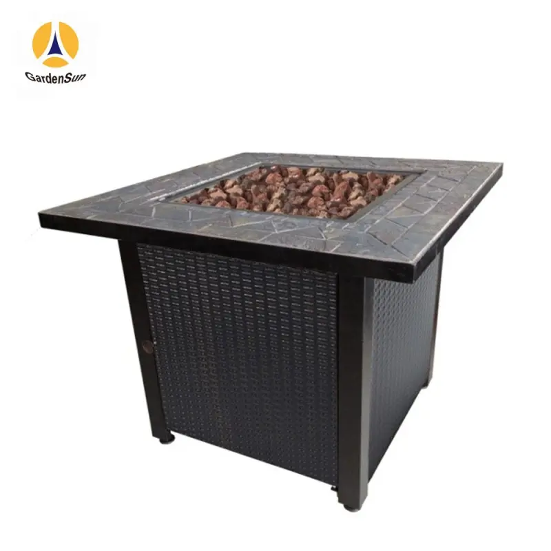 2023 Newest Design Outdoor Camping Portable Professional Patent Smokeless Gas Fire Pit Table