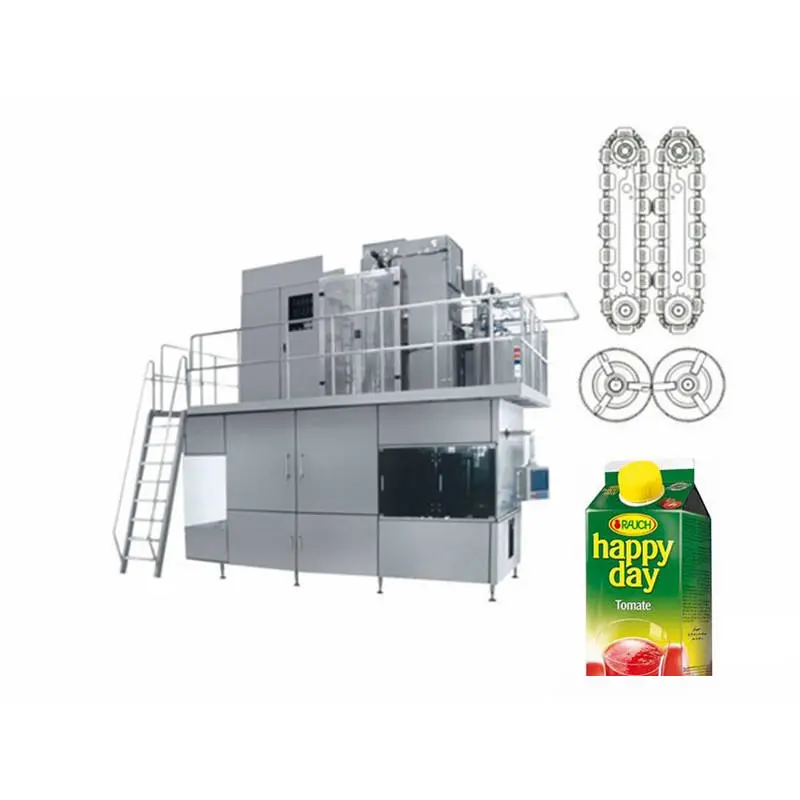 Shanghai Automatic  1L  Milk Brick Carton Filling Machine