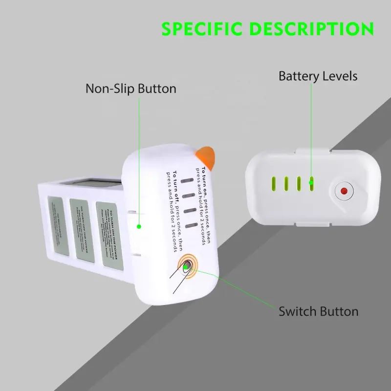 4480mAh 15.2V 68.4Wh Li-Po Intelligent Flight Drone Batterie DJI Phantom 3 Replacement for DJI Phantom 3 Battery