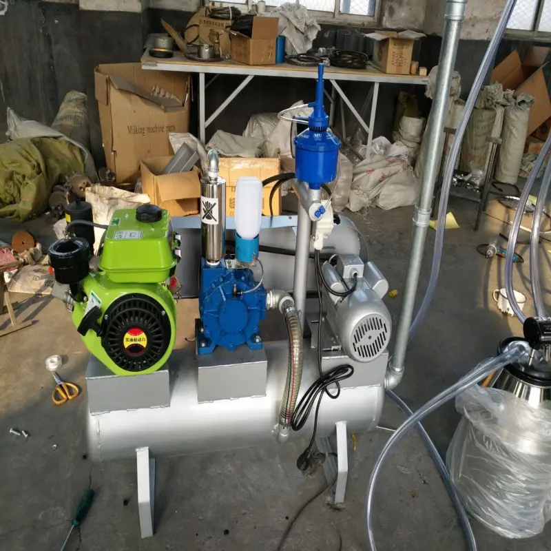 SS 304 vacuum pump different cows goats positions customization electric gasoline engines pail parlor milking system