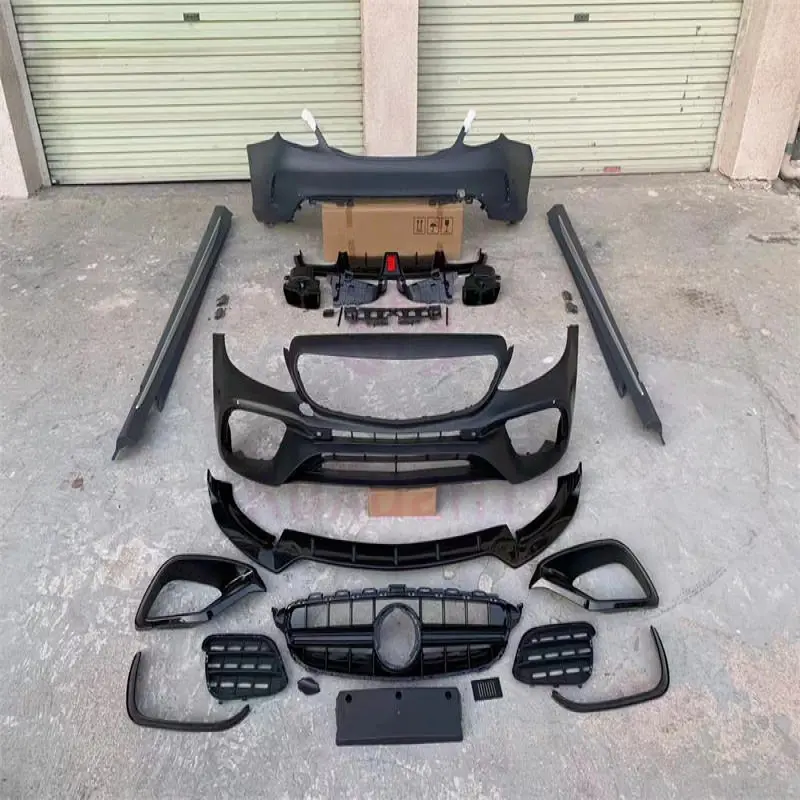 IKON MOTORSPORTS DP Style Front Bumper Lip For 2015-2018 Mercedes W205 C-Class Sport – Unpainted PU