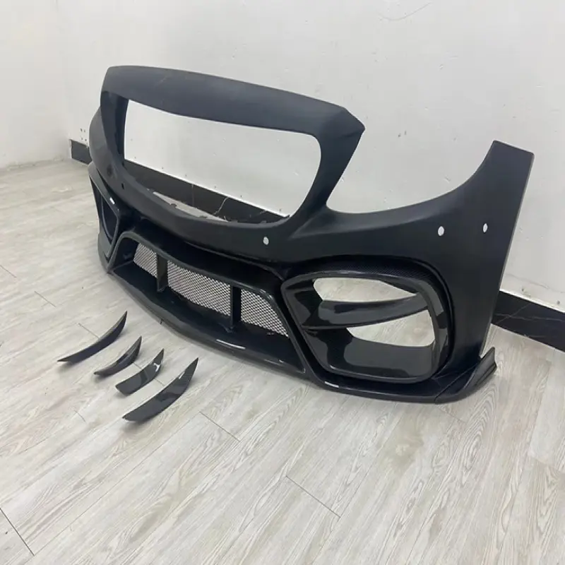 IMP style PP injection molded front bumper  rear bumper  side skirt body kit for Benz C205 C63 AMG Coupe