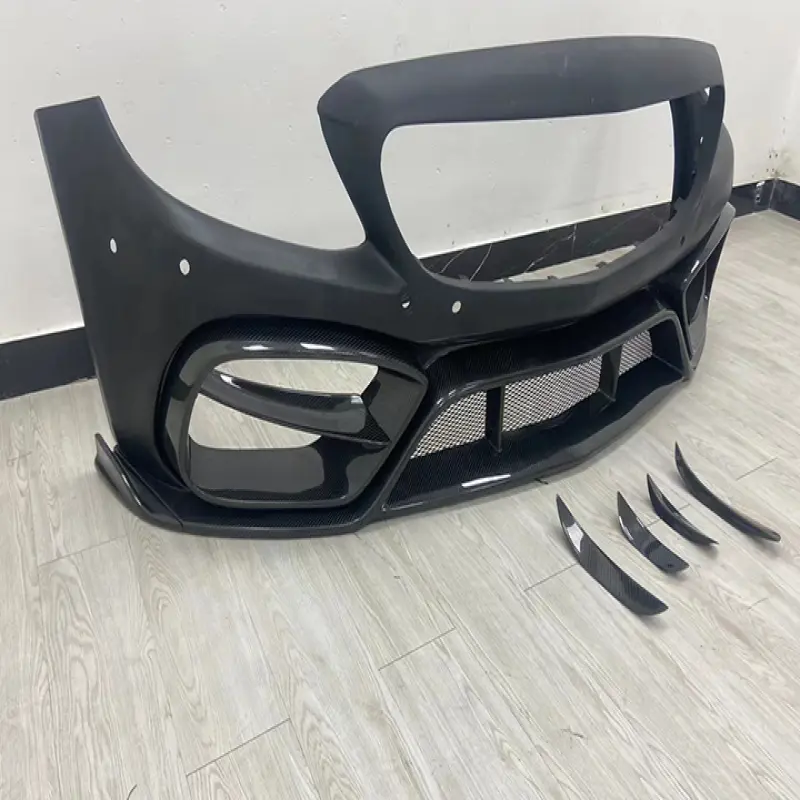 IMP style PP injection molded front bumper  rear bumper  side skirt body kit for Benz C205 C63 AMG Coupe