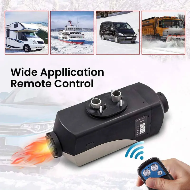 maXpeedingrods 12V 2KW Diesel Air Heater White &amp; Black Tank Remote Control Caravan RV Pickup
