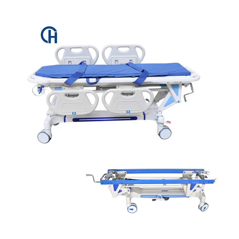 High quality Emergency Bed Stretcher Trolley Medical Hospital Patient Transport Ambulance Stretcher