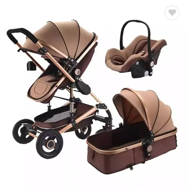 3 in 1 Baby Stroller Travel Pram Luxury Carriage Poussette
