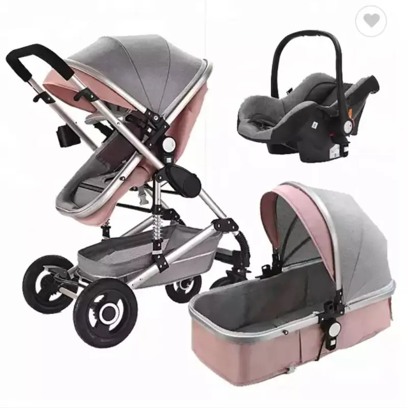 3 in 1 Baby Stroller Travel Pram Luxury Carriage Poussette