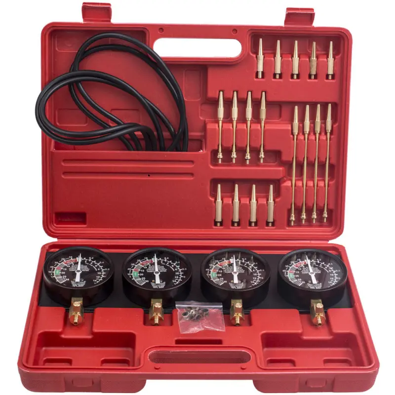 maXpeedingrods Motorcycle Fuel Vacuum Carburetor Synchronizer Tool Kit Set rubber pipes