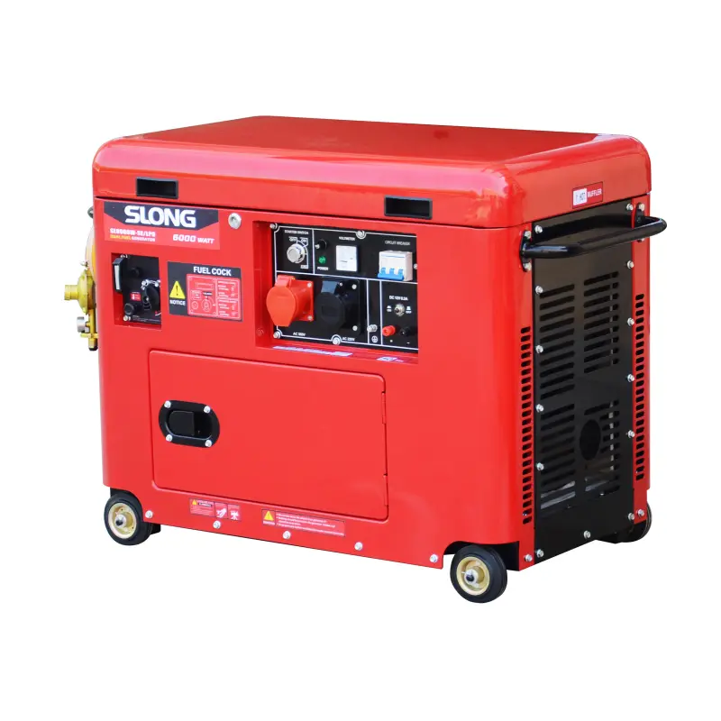 E.SLONG BRAND Silent Less Noise 5kw Natural LPG Gas Power Generator