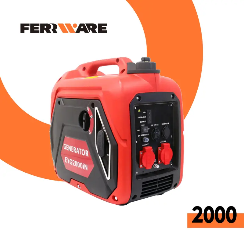 Outdoor Portable Inverter Generator 2000w Small Silent Gasoline Generators For Home Use