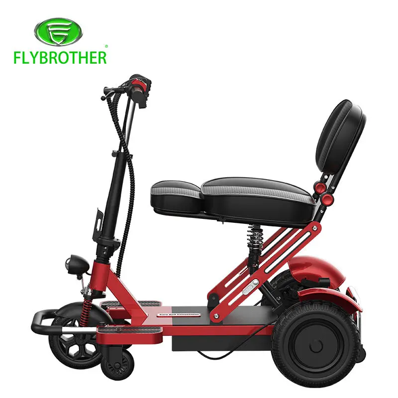 3 Wheel Electric Lightweight Aluminum Elderly Portable Folding Mobility For Disabled